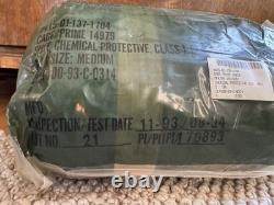 Vintage 1994 US Military Army NBC Chemical Suit Sealed And Backpack Camo Iraq