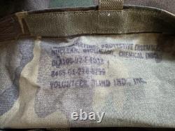 Vintage 1994 US Military Army NBC Chemical Suit Sealed And Backpack Camo Iraq