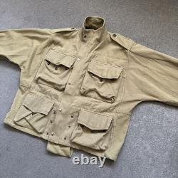 Vintage 50s Belgian Military Denison Style Smock Army Jacket 1956 ABL RAKA Khaki