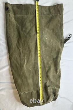 Vintage 50s Korean War Military Army Air Force Duffle Bag