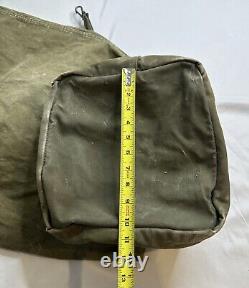 Vintage 50s Korean War Military Army Air Force Duffle Bag