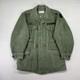 Vintage 50s Us Army Og 107 Field Coat Mens M Green Cotton Sateen Jett Patch