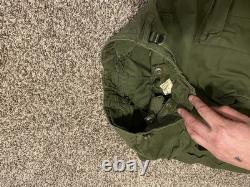 Vintage 70s US Military Army Cold Weather Field Cargo Pants LONG SMALL M65