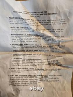 Vintage 90s US Army USGI Woodland Camo Nylon Combat Training Field Buttpack NOS