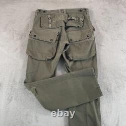 Vintage AVIREX Military Paratrooper Cargo Pants Women Small Army Green Surplus