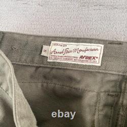 Vintage AVIREX Military Paratrooper Cargo Pants Women Small Army Green Surplus