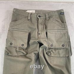Vintage AVIREX Military Paratrooper Cargo Pants Women Small Army Green Surplus