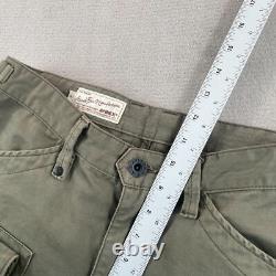 Vintage AVIREX Military Paratrooper Cargo Pants Women Small Army Green Surplus