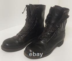 Vintage Addison Shoe Leather Military Surplus Army Combat Boots Size 8D 1983