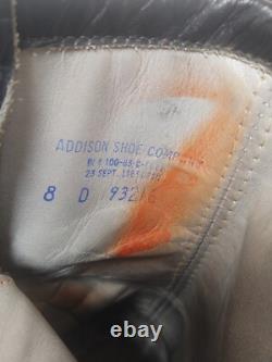 Vintage Addison Shoe Leather Military Surplus Army Combat Boots Size 8D 1983
