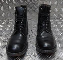 Vintage Ankle Boots Genuine British Military Issue Plain Toe Cap 7 Eyelet PS105