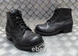 Vintage Army Boots German Military Issue Ankle Leather Parade Boots Bundeswehr
