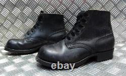 Vintage Army Boots German Military Issue Ankle Leather Parade Boots Bundeswehr