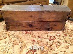 Vintage Army Cannon Ammunition Crate USA Projectile Wooden Military Ammo Box Us