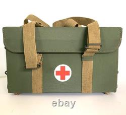 Vintage Army Military Medic Box First Aid Red Cross