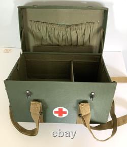 Vintage Army Military Medic Box First Aid Red Cross