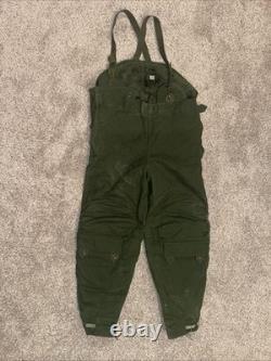 Vintage Army Military Motorcycle Trousers 70's Size C52 Green Sz. L/XL