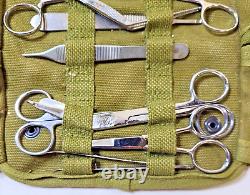 Vintage Army Military Surgical Instruments Field Kit, Minor Surgery