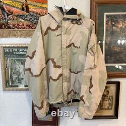 Vintage Army US Uniform Jacket Military Tunic TRNG ONLY Desert Camo Chemical