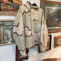 Vintage Army US Uniform Jacket Military Tunic TRNG ONLY Desert Camo Chemical