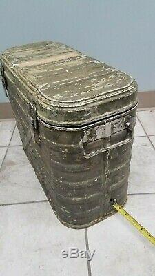 Vintage Authentic US Military Food Cooler Storage Insulated Container Green Army