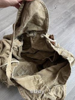 Vintage Backpack WW2 1940's 50's Army Surplus Military Camping Bug Out Bag