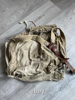Vintage Backpack WW2 1940's 50's Army Surplus Military Camping Bug Out Bag