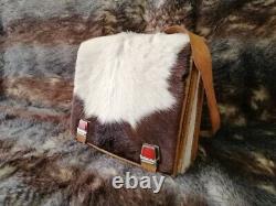 Vintage Bag Swiss Mountain Backpack Cowhide Leather Handmade Laptop Bag Rucksack