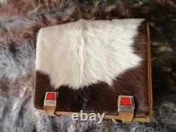 Vintage Bag Swiss Mountain Backpack Cowhide Leather Handmade Laptop Bag Rucksack