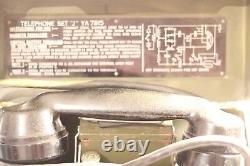 Vintage British Army Field Telephone Set J Ya 7815 Military Collectible