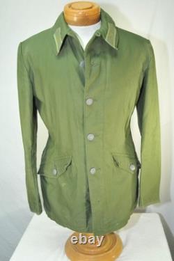 Vintage C 146 SWEDISH Army Green MILITARY Jacket Norsel 1973 FIELD Coat Medium