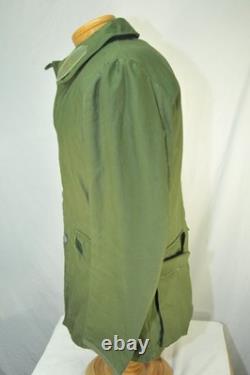 Vintage C 146 SWEDISH Army Green MILITARY Jacket Norsel 1973 FIELD Coat Medium