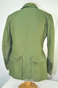 Vintage C 146 SWEDISH Army Green MILITARY Jacket Norsel 1973 FIELD Coat Medium