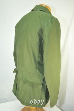 Vintage C 146 SWEDISH Army Green MILITARY Jacket Norsel 1973 FIELD Coat Medium