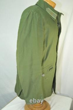Vintage C 146 SWEDISH Army Green MILITARY Jacket Norsel 1973 FIELD Coat Medium