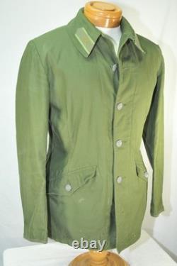 Vintage C 146 SWEDISH Army Green MILITARY Jacket Norsel 1973 FIELD Coat Medium