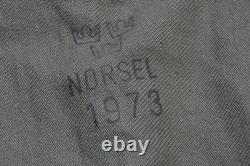 Vintage C 146 SWEDISH Army Green MILITARY Jacket Norsel 1973 FIELD Coat Medium