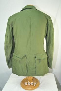 Vintage C 146 SWEDISH Army Green MILITARY Jacket Norsel 1973 FIELD Coat Medium