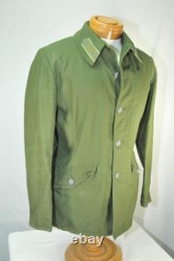 Vintage C 146 SWEDISH Army Green MILITARY Jacket Norsel 1973 FIELD Coat Medium
