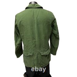 Vintage C 148 SWEDISH Army Green MILITARY Jacket Norsel 1975 FIELD Coat L