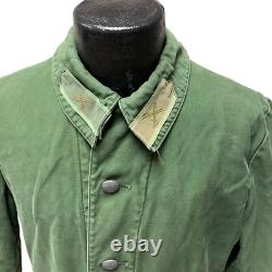 Vintage C 148 SWEDISH Army Green MILITARY Jacket Norsel 1975 FIELD Coat L