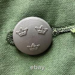 Vintage C 148 SWEDISH Army Green MILITARY Jacket Norsel 1975 FIELD Coat L