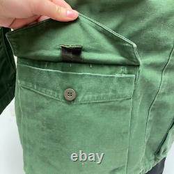Vintage C 148 SWEDISH Army Green MILITARY Jacket Norsel 1975 FIELD Coat L