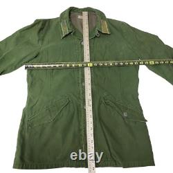 Vintage C 148 SWEDISH Army Green MILITARY Jacket Norsel 1975 FIELD Coat L