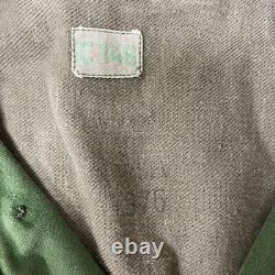 Vintage C 148 SWEDISH Army Green MILITARY Jacket Norsel 1975 FIELD Coat L