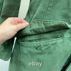 Vintage C 148 SWEDISH Army Green MILITARY Jacket Norsel 1975 FIELD Coat L