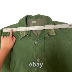 Vintage C 148 SWEDISH Army Green MILITARY Jacket Norsel 1975 FIELD Coat L