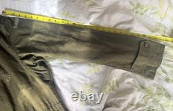 Vintage Danish Military M58 Army olive drab parka trench coat jacket L