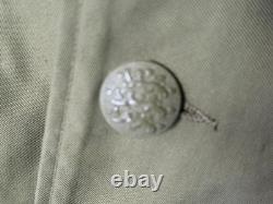 Vintage Danish Military M58 Army olive drab parka trench coat jacket L