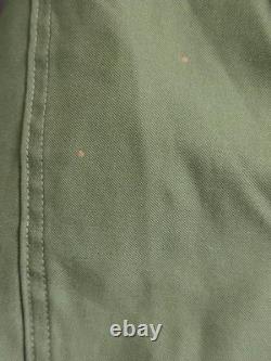 Vintage Danish Military M58 Army olive drab parka trench coat jacket L